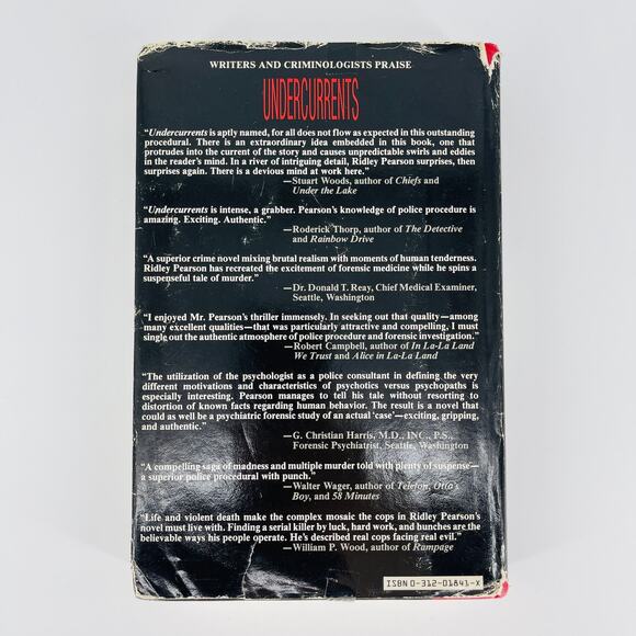 Undercurrents, a hardcover novel / book by Ridley Pearson - Good Used Condition - Picture 7 of 13